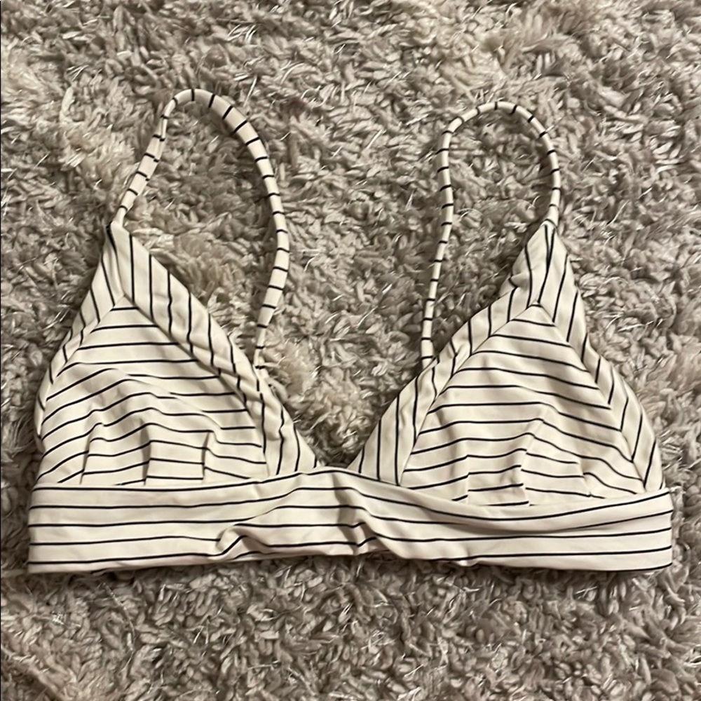Boys + Arrows stripped bikini top
